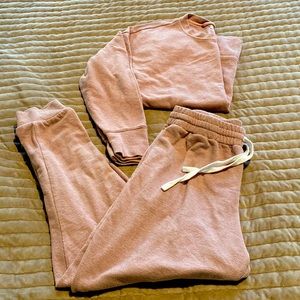 Light Weight Terry Cloth Sweat Suit Set
